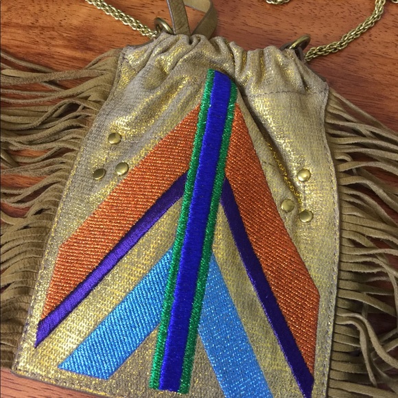 NEW Jerome Dreyfus Gary Peace Style fringe bag - Picture 4 of 8